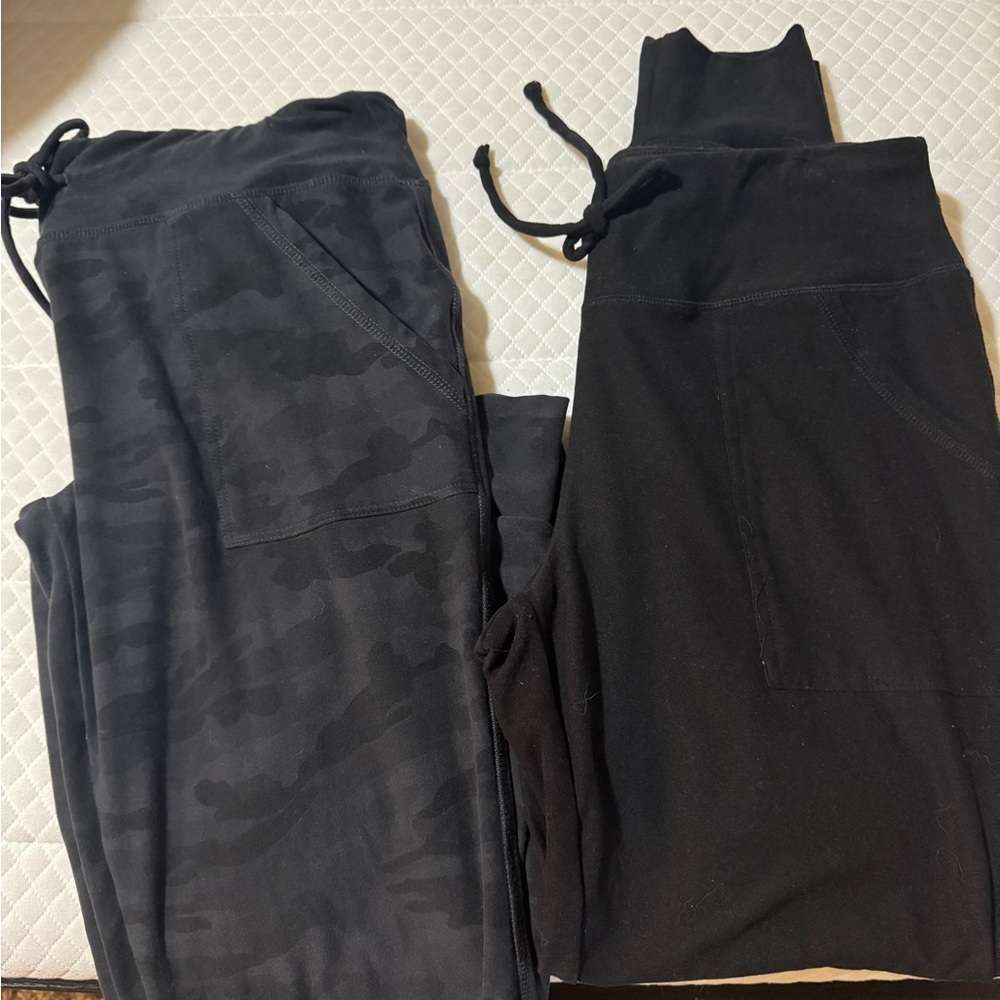 Grace & Lace Black and Camo drawstring Live in Loungers